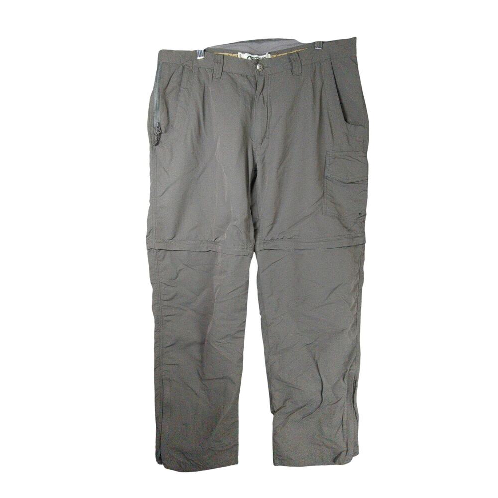 Mountain Khakis‎ Pants Mens 38x34 Gray Convertible Relaxed Fit Outdoors